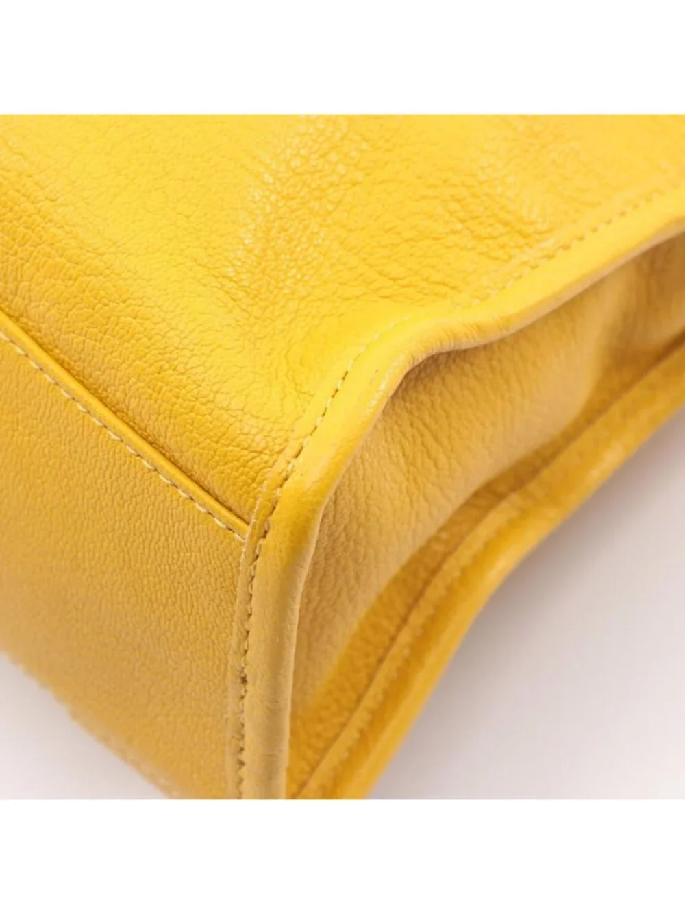 Balenciaga Handbag Classic Metallic Edge City Yellow Leather - Picture 5 of 8